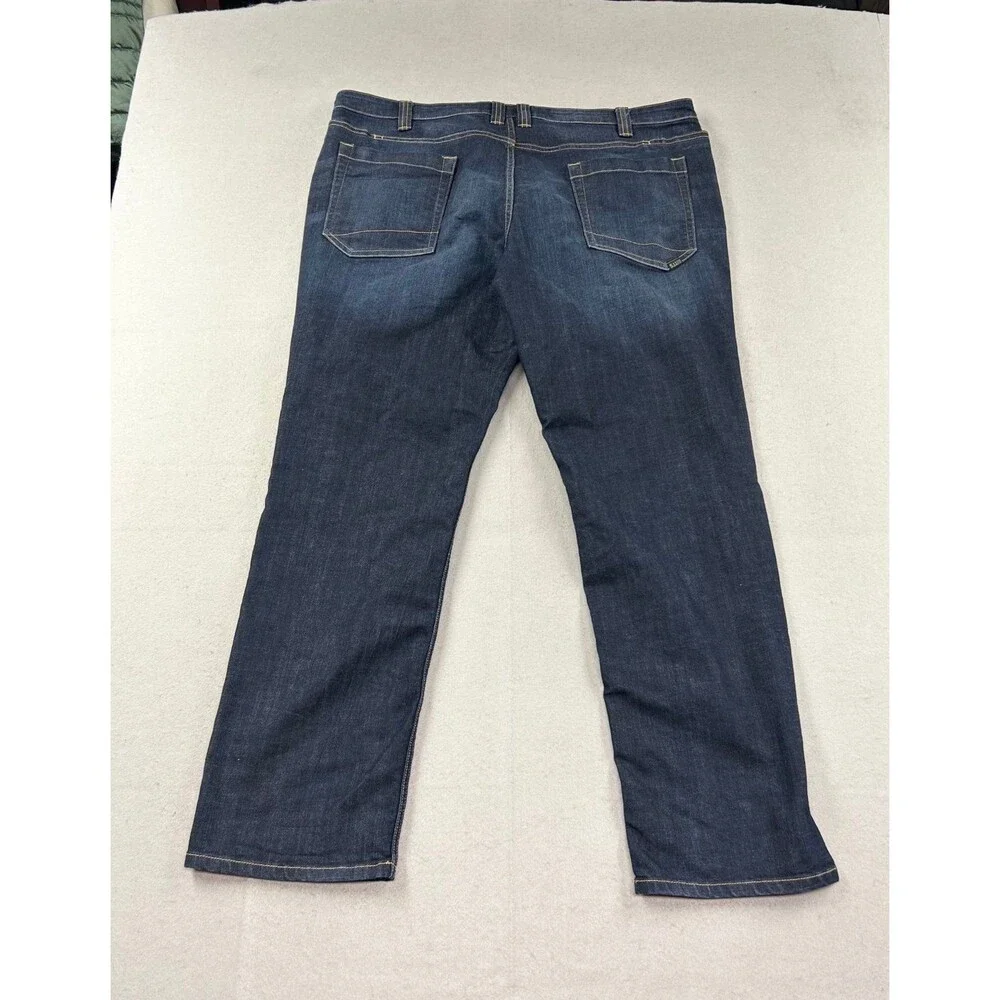 5.11 Tactical Defender-Flex Jeans Mens 40x32 Dark Wash Straight Fit Blue Denim